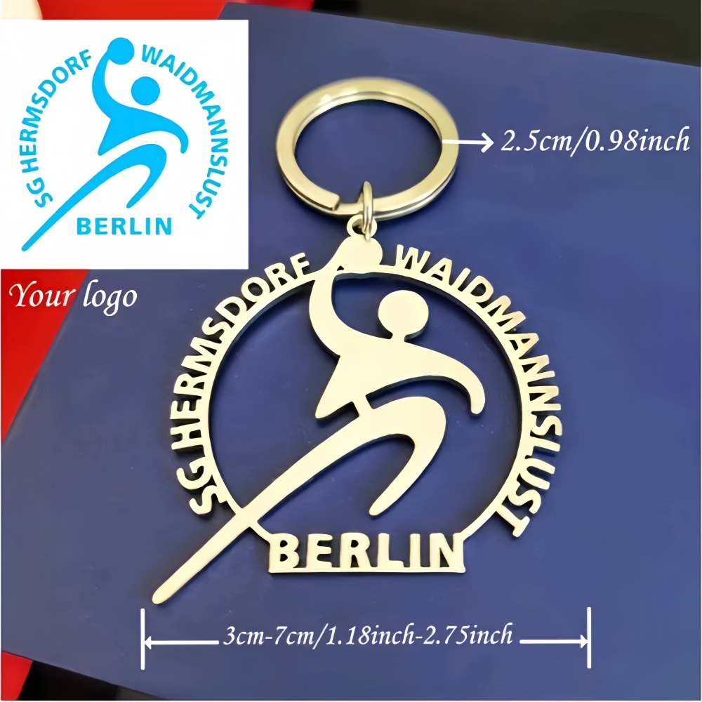 Health Wellness Gifts - Edelstahl Personalisierte Anhänger-Schlüsselanhänger mit Kinderzeichnungen, Bildern