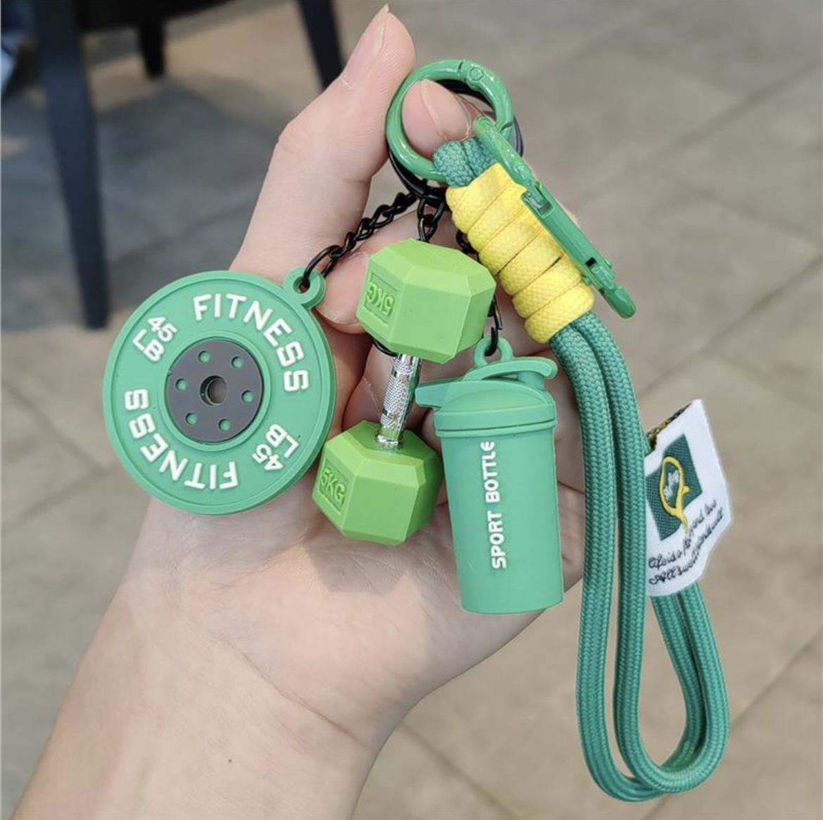 Health Wellness Gifts - 2025 HEISS! Fitness Schlüsselanhänger Gym Langhantel