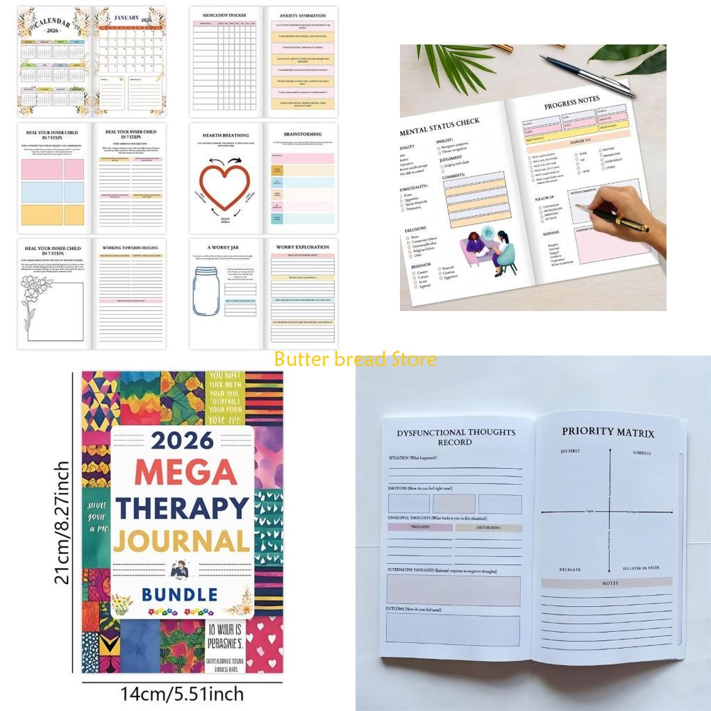 Health Wellness Planner - W89C Mental Health Recovery Journal Monatsplaner,