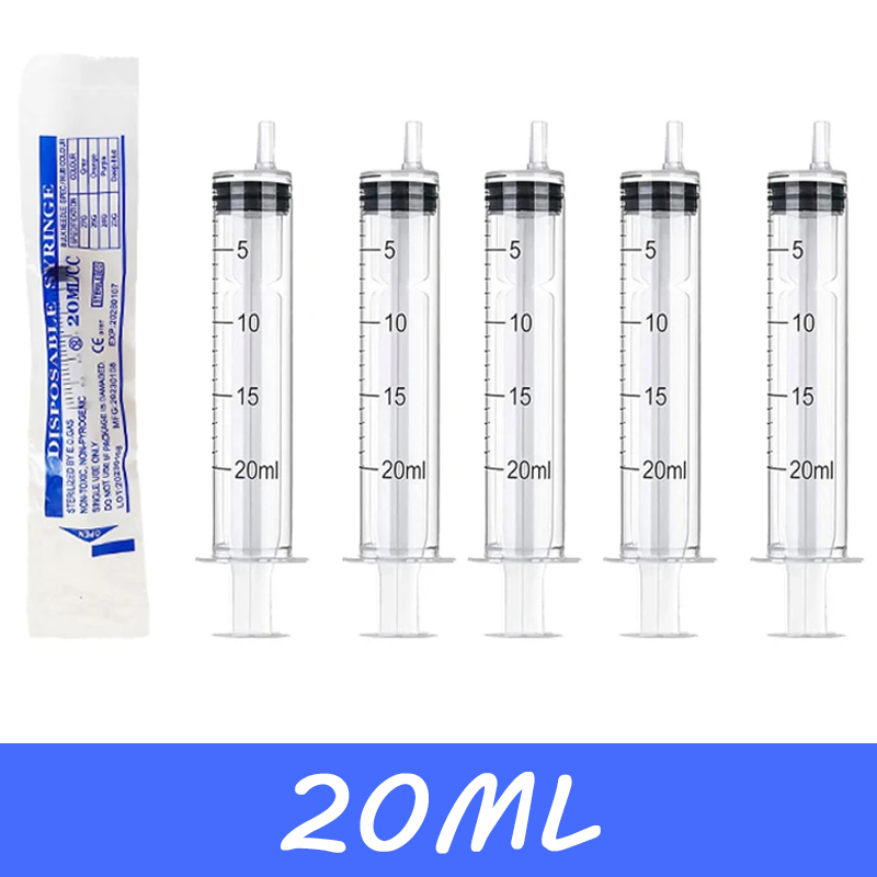 Health Wellness Gifts - Einzeln verpackte, nadellose 20-ml-Kunststoffspritze für Hydrokultur,