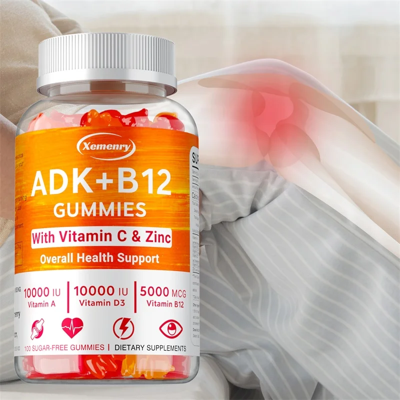 Health Wellness Gifts - Vitamin D3 K2 + Vitamin B12-Gummis