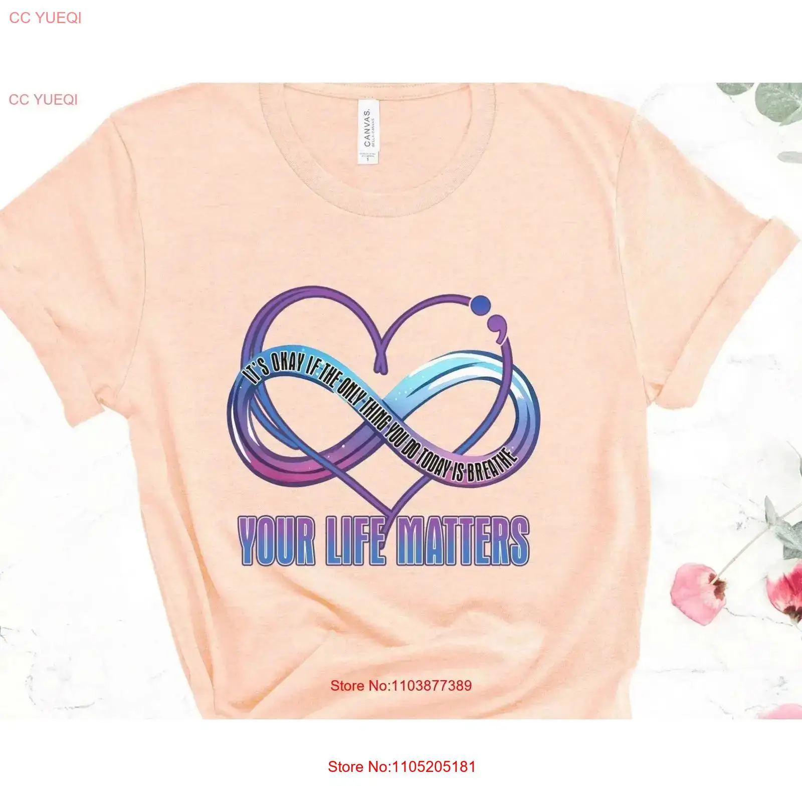 Your Health Wellness - Mental Health T-Shirt It's Okay If