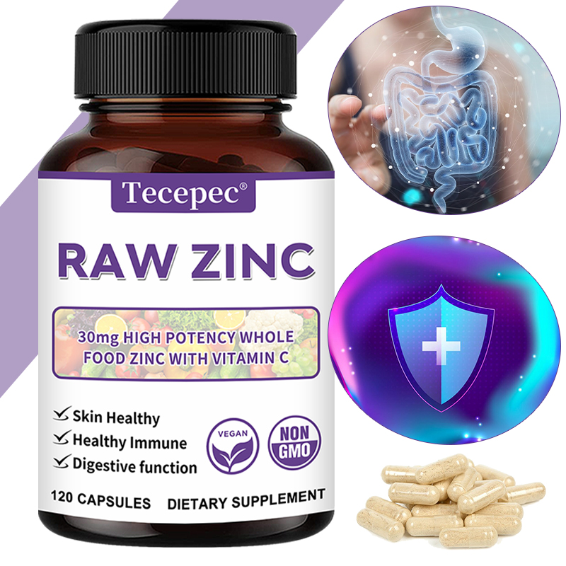 Health Wellness Gifts - Zinkvitamine – Rohes Zink-Vollnahrungsergänzungsmittel mit Vitamin