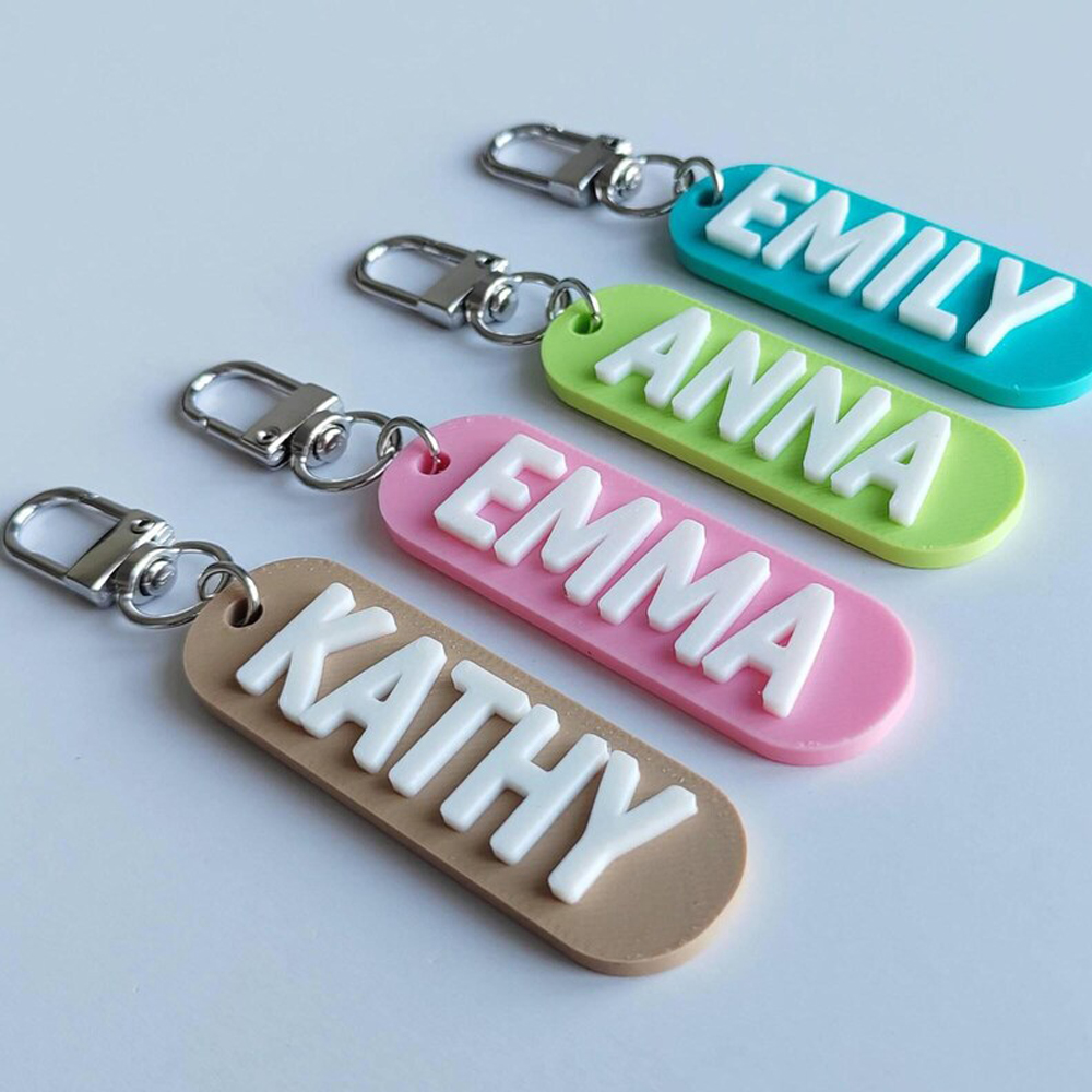 Health Wellness Gifts - Personalisierter Schlüsselanhänger mit individuellem Namen, Schlüsselanhänger