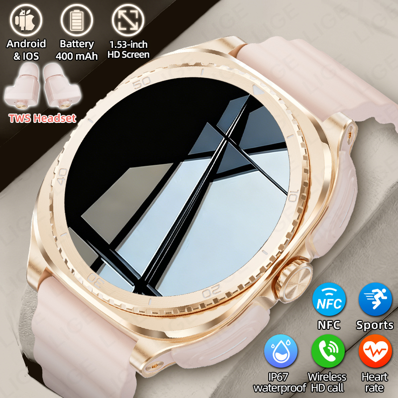 Health Wellness Trends 2026 - LIGE 2-in-1 TWS Headset Smartwatch 1,53