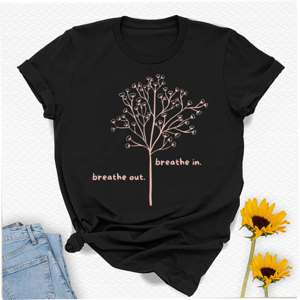 Breathe in Breathe Out T-Shirt – Your Health Wellness Bewertung und Preis