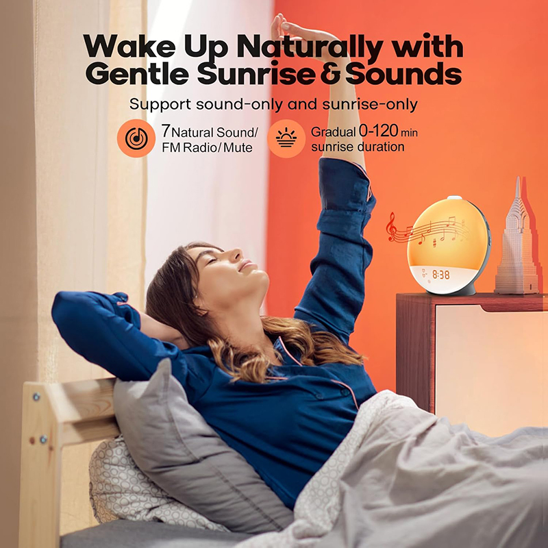 Wecklicht-Wecker mit Sonnenauf – White Noise Machine Sleep Bewertung und Preis